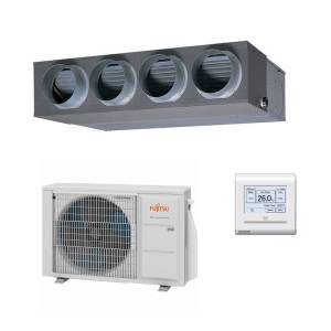 The Fujitsu Concealed Duct Heat Pump mounted above a ceiling, making it virtually invisible while delivering efficient cooling and heating.