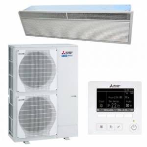 Mitsubishi Air Curtain enhancing air stream projection and uniformity