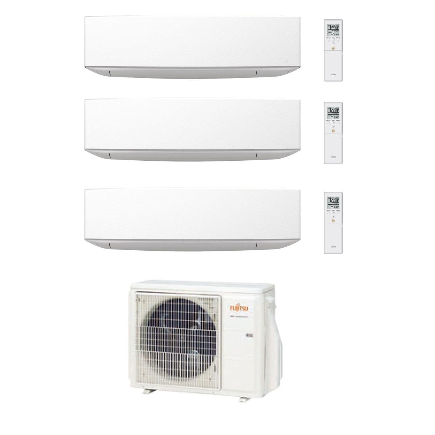 Fujitsu Air Conditioning AOYG24KBTA3 Designer 3 x ASYG09KETA Wall ...