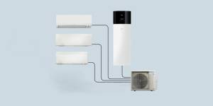 Daikin Air conditioning Multi 1 x 4MWXM52A9, EKHWET90BAV3, FTXP20N9, FTXJ20AW, FTXA20CW,Units