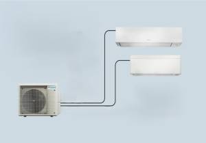 Daikin Air conditioning Multi 1x 2MXM40A9, FTXA20CW, FTXM20A Units